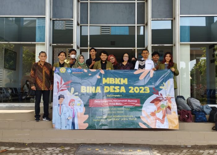 Delapan Mahasiswa Teknik Kimia UPN “Veteran” Jawa Timur Diberangkatkan untuk Bina Desa Giripurno